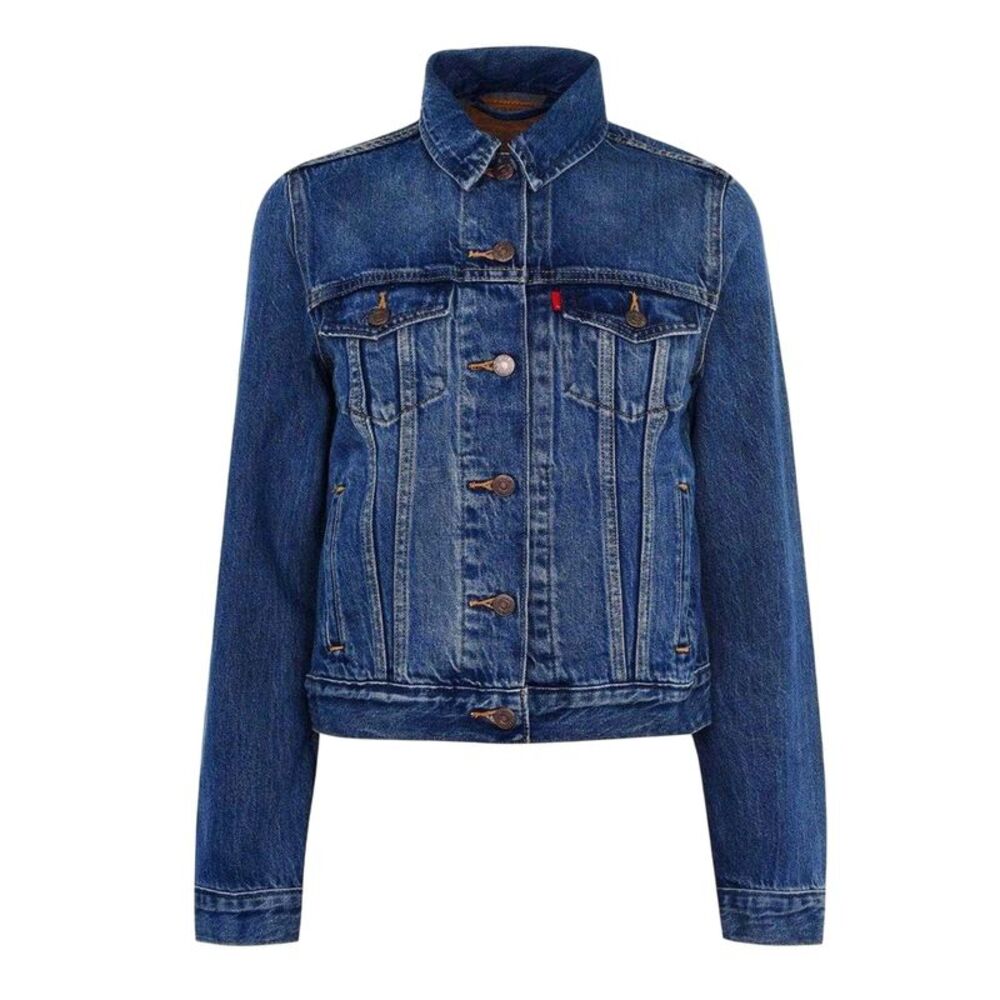 Levis Womens/Ladies Ex Boyfriend Trucker Jacket / Navy